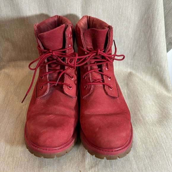 TIMBERLAND Sz 8 Limited Edition Leather 6” Shaft Lace Up Rubber Sole Boots - Picture 2 of 11